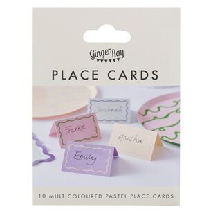 Ginger Ray Pastel Wave Place Cards Multicoloured