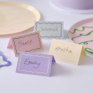 Ginger Ray Pastel Wave Place Cards Multicoloured