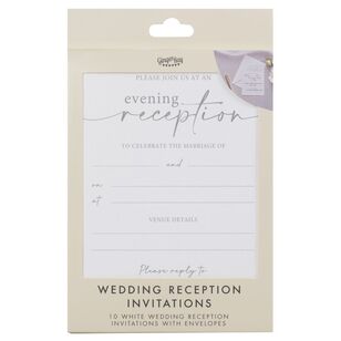 Ginger Ray Modern Luxe Wedding Reception Invitations Multicoloured