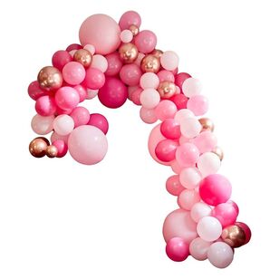 Ginger Ray Large Balloon Arch Pink & Grey