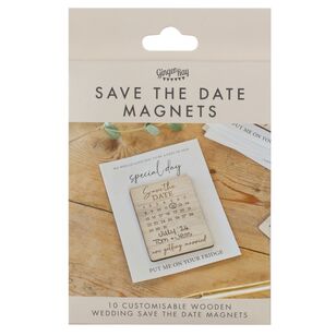 Ginger Ray Rustic Romance Save The Date Magnets Natural