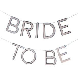 Ginger Ray Hen Weekend Bride Bunting Silver