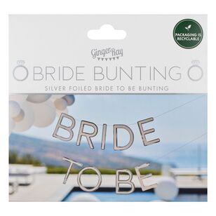 Ginger Ray Hen Weekend Bride Bunting Silver