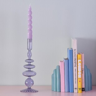 Ginger Ray Pastel Wave Candle Holder Purple