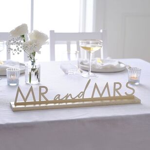 Ginger Ray Modern Luxe Mr & Mrs Sign Gold