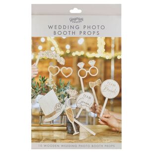 Ginger Ray Rustic Romance Wedding Photo Booth Props Natural