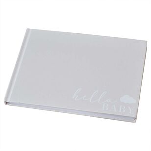 Ginger Ray Hello Baby Shower Guest Book White