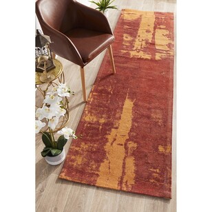 Rug Culture Magnolia 11 Hall Runner Rust