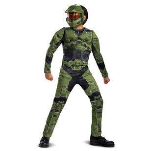 Halo Master Chief Kids Costume Green 7 Years