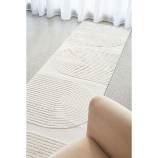 Rug Culture Lotus Abbey Runner Off White