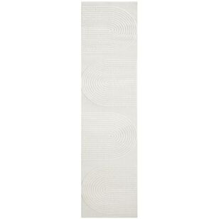 Rug Culture Lotus Abbey Runner Off White