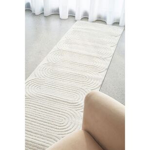 Rug Culture Lotus Carl Runner Off White