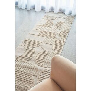 Rug Culture Lotus Leo Runner Beige