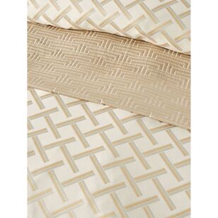 Linen House Valeria Quilt Cover Set Champagne