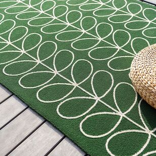 Orla Kiely Linear Indoor Outdoor Rug Green 200 x 140 cm