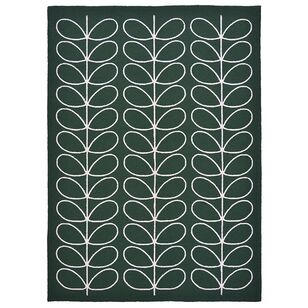 Orla Kiely Linear Indoor Outdoor Rug Green 200 x 140 cm