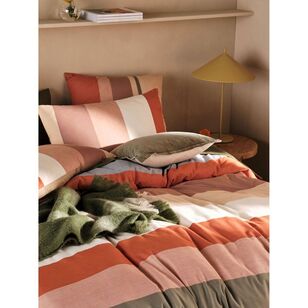 Linen House Medersa Quilt Cover Set Clay