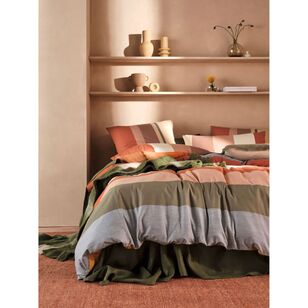 Linen House Medersa Quilt Cover Set Clay