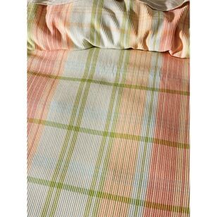 Linen House Geena Quilt Cover Set Green Apple