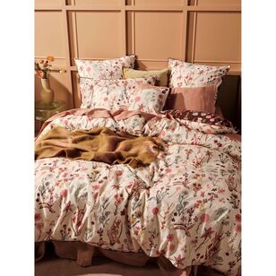 Linen House Rita Quilt Cover Set Cacao