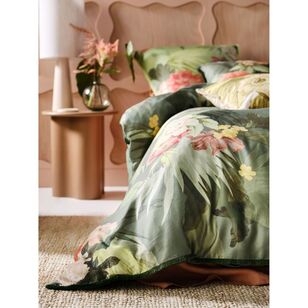 Linen House Matira Quilt Cover Set Green