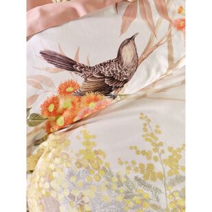 Linen House Wattlebird Quilt Cover Set Multicoloured