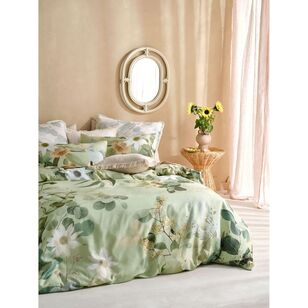 Linen House Priscilla Quilt Cover Set Green