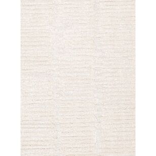 Loopsie Ribera Textured Round Rug Cream