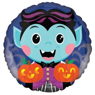 Cute Vampire 45cm Foil Balloon Multicoloured