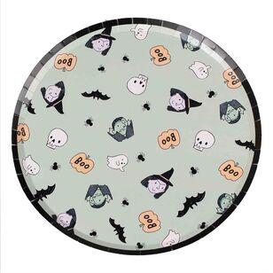 Ginger Ray Boo Crew Vampire & Witch Halloween Party Paper Plates Multicoloured