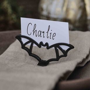 Ginger Ray Deadly Soiree Bat Place Card Holder Black