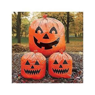 Halloween Lawn Bags Orange