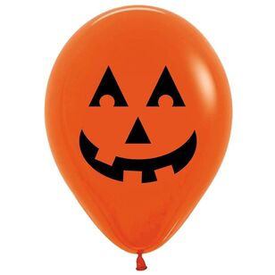 Skull & Pumpkin 30 cm Latex Balloons 6 Pack Multicoloured