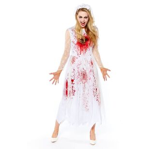 Bloody Bride Costume Multicoloured