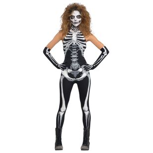 Bone-A-Fied Babe Skeleton Costume Multicoloured