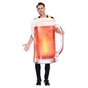 Pint Of Beer Tabard Costume Multicoloured Standard