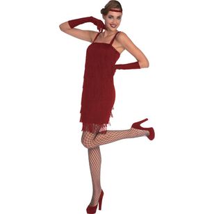 Red Flapper Costume Multicoloured