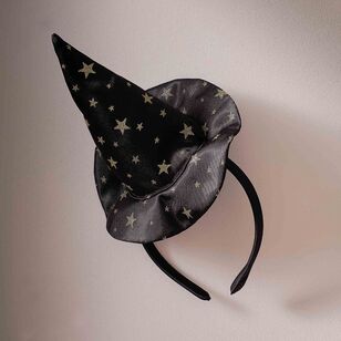 Ginger Ray Fancy Dress Star Witchhat Headband Black One Size