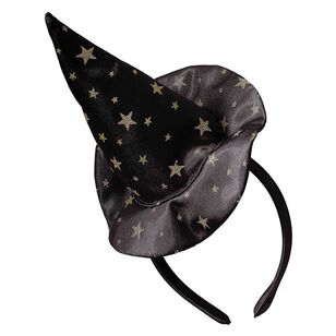 Ginger Ray Fancy Dress Star Witchhat Headband Black One Size