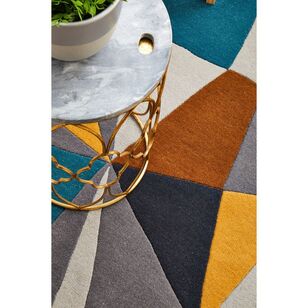 Rug Culture Matrix 902 Round Rug Yellow