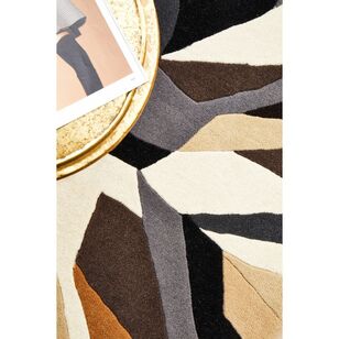 Rug Culture Matrix 903 Round Rug Brown