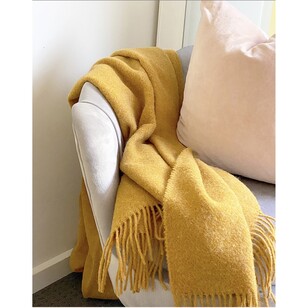 Codu Brighton Throw Mustard 140 x 200 cm