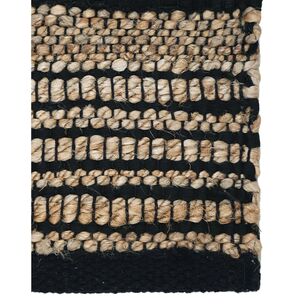 Koo Hendrick Jute Rug Natural & Black