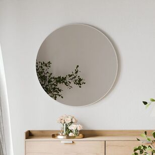 Cooper & Co Linda Round Wall Mirror White 85 cm