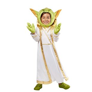 Disney Young Jedi Master Yoda Deluxe Kids Costume Multicoloured