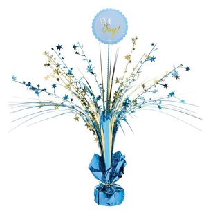 Baby Shower Boy Spray Centrepiece Blue 45 cm