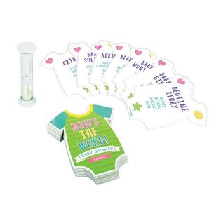 Mum's The Word Baby Shower Game Multicoloured