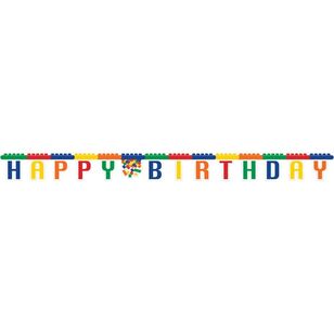 Block Party Happy Birthday Jointed Banner Multicoloured