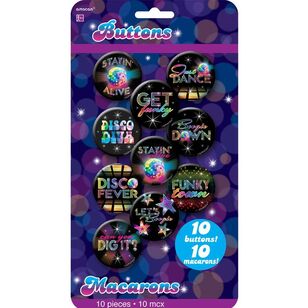 Disco Fever Button Badges Multicoloured