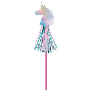 Enchanted Unicorn Foil Wands Multicoloured